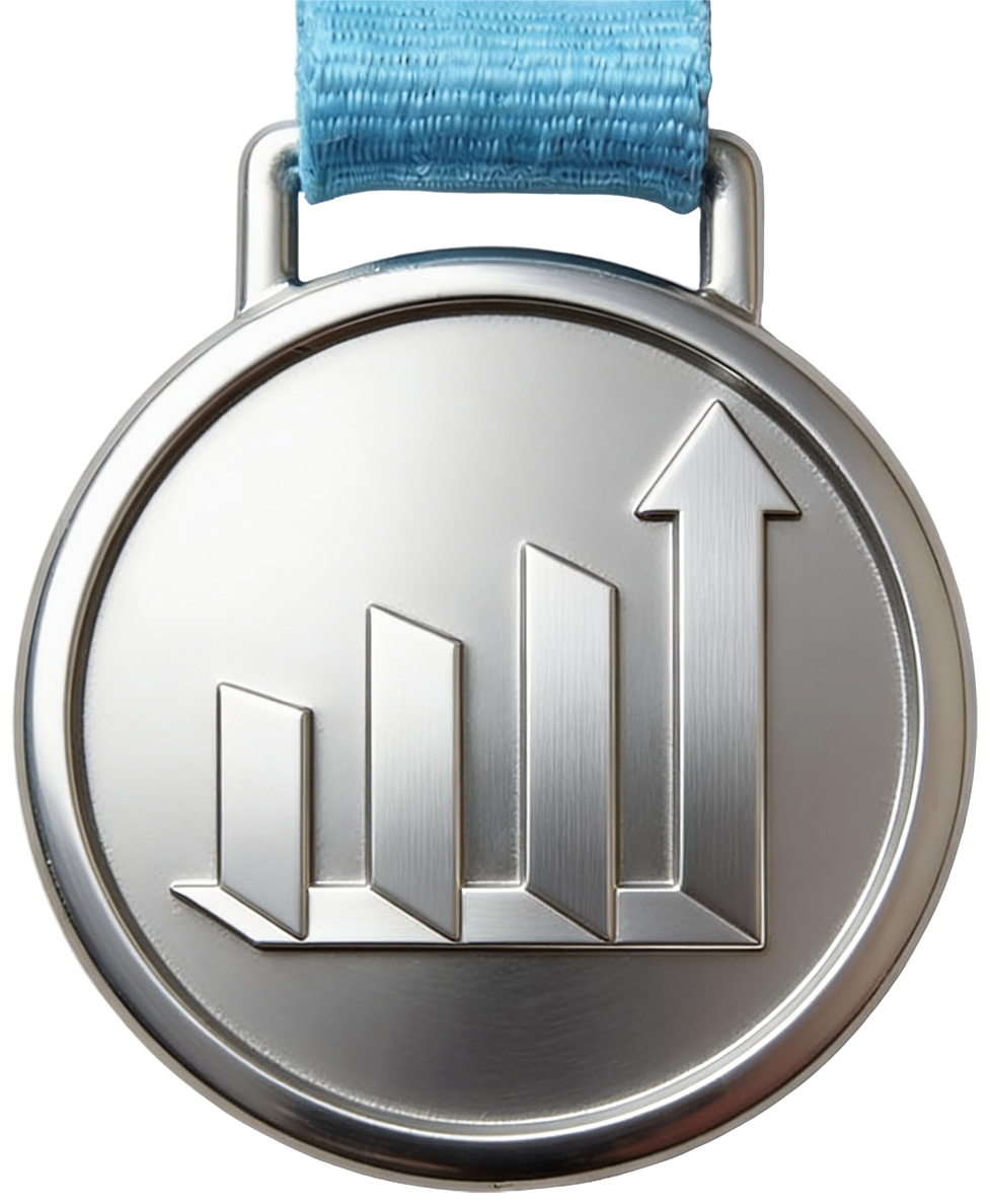 Platinum Medal showing Intrinsic Accounting Logo mark.